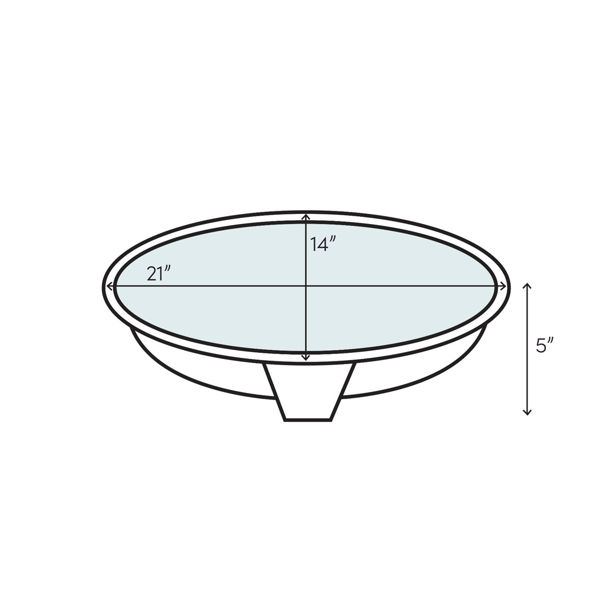 Native Trails Hibiscus Antique Copper Metal Oval DropIn Bathroom Sink